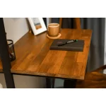 Biblioteca lemn, Seria A-620, Homs, negru/natur, 200 x 70 x 50 cm, lemn/metal,30283 - imagine 2