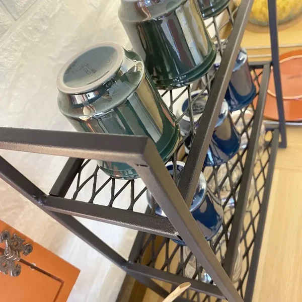 Masa lucru bucatarie cu rafturi ,seria A-620,lemn,Homs profil metalic,45x11x45 cm,30304