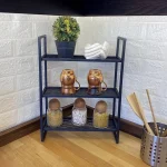 Masa lucru bucatarie cu rafturi ,seria A-620,lemn,Homs profil metalic,45x11x45 cm,30304 - imagine 5