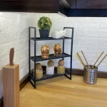 Masa lucru bucatarie cu rafturi ,seria A-620,lemn,Homs profil metalic,45x11x45 cm,30304 - imagine 7