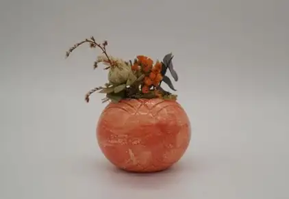 Ghiveci decorativ cu flori artificiale, homs seria A620,17x5.5x9 cm,30332