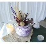 Ghiveci decorativ cu flori artificiale, homs seria A620,17x5.5x9 cm,30337 - imagine 4