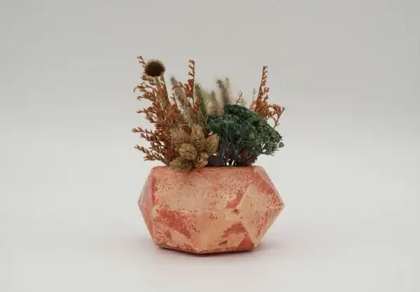 Ghiveci decorativ cu flori artificiale, homs seria A620,17x5.5x9 cm,30344