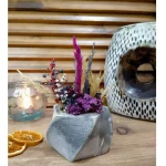 Ghiveci decorativ cu flori artificiale, homs seria A620,17x5.5x9 cm,30353 - imagine 5