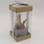 Ghiveci decorativ cu flori artificiale, homs seria A620,17x5.5x9 cm,30353 - imagine 2