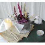 Ghiveci decorativ cu flori artificiale, homs seria A620,17x5.5x9 cm,30353 - imagine 3