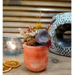 Ghiveci decorativ cu flori artificiale, homs seria A620,17x5.5x9 cm,30356 - imagine 2