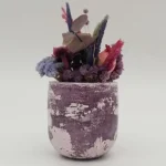 Ghiveci decorativ cu flori artificiale, homs seria A620,17x5.5x9 cm,30361