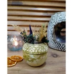 Ghiveci decorativ cu flori artificiale, homs seria A620,17x5.5x9 cm,30363