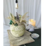 Ghiveci decorativ cu flori artificiale, homs seria A620,17x5.5x9 cm,30363 - imagine 4