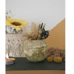 Ghiveci decorativ cu flori artificiale, homs seria A620,17x5.5x9 cm,30363 - imagine 2