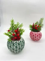 Ghiveci decorativ cu flori artificiale, homs seria A620,17x5.5x9 cm,30374