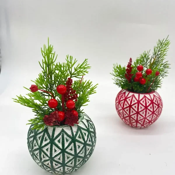 Ghiveci decorativ cu flori artificiale, homs seria A620,17x5.5x9 cm,30374