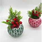 Ghiveci decorativ cu flori artificiale, homs seria A620,17x5.5x9 cm,30374 - imagine 4