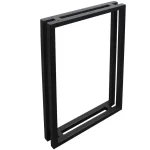 Set picioare masa metal, Homs , Negru,55X72 cm,30670 - imagine 4