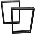 Set picioare masa metal, Homs , Negru,55X72 cm,30670 - imagine 3