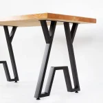 Set picioare masa metal, Homs , Negru,60X72 cm,30687 - imagine 5