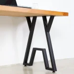 Set picioare masa metal, Homs , Negru,60X72 cm,30687 - imagine 6