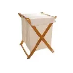 Cos depozitare pliabil 35×45×75 cm – natur/alb, Organize - imagine 3