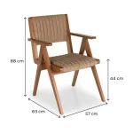 Scaun living tapitat,fag,Seria Special AST-650,Homs,60031 - imagine 3