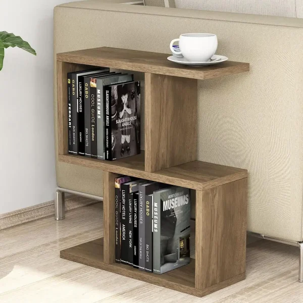 Masuta de cafea laterala, Zet Homs, nuc, 51 x 45 x 17 cm, PAL 18 mm