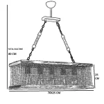Lustra stil industrial lemn-metal,seria lx, homs,40055 - imagine 5