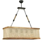 Lustra stil industrial lemn-metal,seria lx, homs,40055 - imagine 3