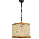 Lustra stil industrial lemn-metal,seria lx, homs,40056