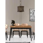 Lustra stil industrial lemn-metal,seria lx, homs,40057