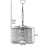 Lustra stil industrial lemn-metal,seria lx, homs,40057 - imagine 3