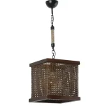 Lustra stil industrial lemn-metal,seria lx, homs,40057 - imagine 2