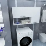 Dulap functional de baie alb, Salome Homs, 90 x 24.8 x 52 cm - imagine 8