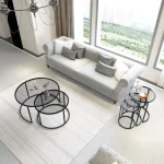 Set masuta de cafea sticla,Seria 440,Homs, 2 buc,0024 - imagine 5