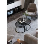 Set masuta de cafea sticla,Seria 440,Homs, 2 buc,0024 - imagine 11