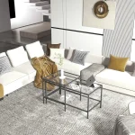 Masa de cafea Deco Homs,seria D-710, negru,0028 - imagine 5