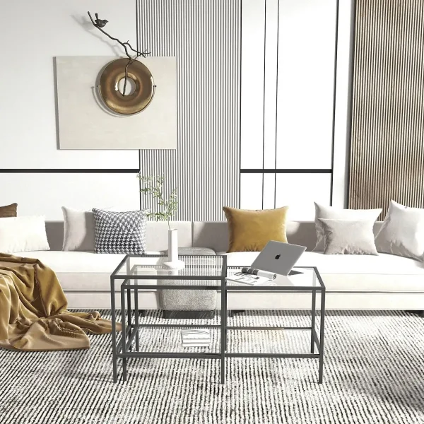 Masa de cafea Deco Homs,seria D-710, negru,0028