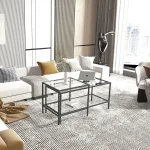 Masa de cafea Deco Homs,seria D-710, negru,0028 - imagine 3