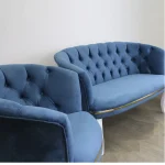 Canapea Milano culoare albastru 2 locuri - imagine 10