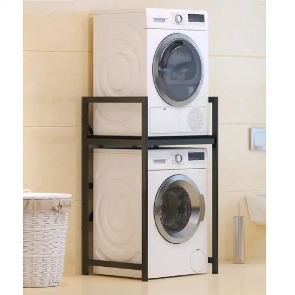 Suport raft pentru mașină de spălat și uscător,negru
