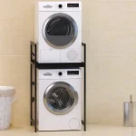 Suport raft pentru mașină de spălat și uscător,negru - imagine 2