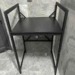 Suport raft pentru mașină de spălat și uscător,negru - imagine 7