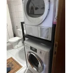 Suport raft pentru mașină de spălat și uscător,negru - imagine 11