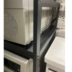 Suport raft pentru mașină de spălat și uscător,negru - imagine 5