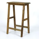 Scaun bar, taburet,William,din lemn,culoare nuc,70 cm - imagine 4