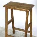 Scaun bar, taburet,William,din lemn,culoare nuc,70 cm - imagine 2