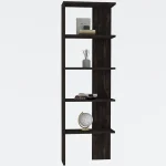 Biblioteca Evon culoare antracit 160 cm - imagine 4
