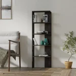 Biblioteca Evon culoare antracit 160 cm