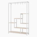 Biblioteca Endulus din metal culoare alb 180x 100x32 cm - imagine 4