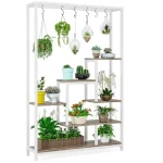 Biblioteca Endulus din metal culoare alb 180x 100x32 cm - imagine 7