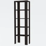 Biblioteca Polly culoare antracit 160cm - imagine 6